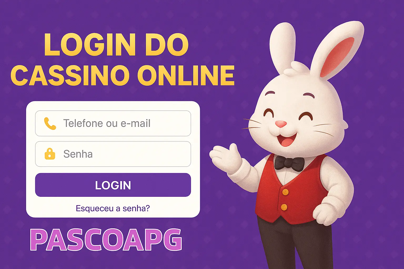 Não Perca tempo, o rRgistro na site PASCOAPG.COM